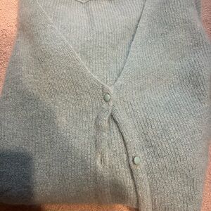 Sezane Barry Soft Green Knit Sweater